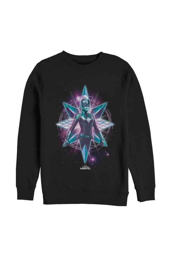 Men's Marvel Captain Marvel Noble Kree  Sweatshirt Black Medium