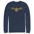 thumbnail image 1 of Men's Marvel Captain Marvel Simple Star Symbol  Long Sleeve Shirt Navy Blue Large, 1 of 3