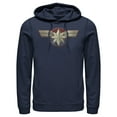 thumbnail image 1 of Men's Marvel Captain Marvel Simple Star Symbol Pull Over Hoodie Navy Blue 2X Large, 1 of 3
