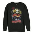 thumbnail image 1 of Men's Marvel Captain Marvel Sketch Profile  Sweatshirt Black 3X Large, 1 of 3