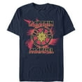 thumbnail image 1 of Men's Marvel Captain Marvel Star Symbol Swirl  Graphic Tee Navy Blue Small, 1 of 4