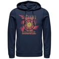 thumbnail image 1 of Men's Marvel Captain Marvel Star Symbol Swirl Pull Over Hoodie Navy Blue X Large, 1 of 3