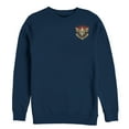 thumbnail image 1 of Men's Marvel Captain Marvel Star Symbol Woven Print Sweatshirt Navy Blue X Large, 1 of 3