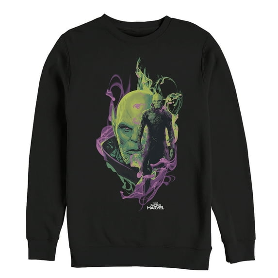 Men's Marvel Captain Marvel Talos Skrull Leader Sweatshirt Black 2X Large