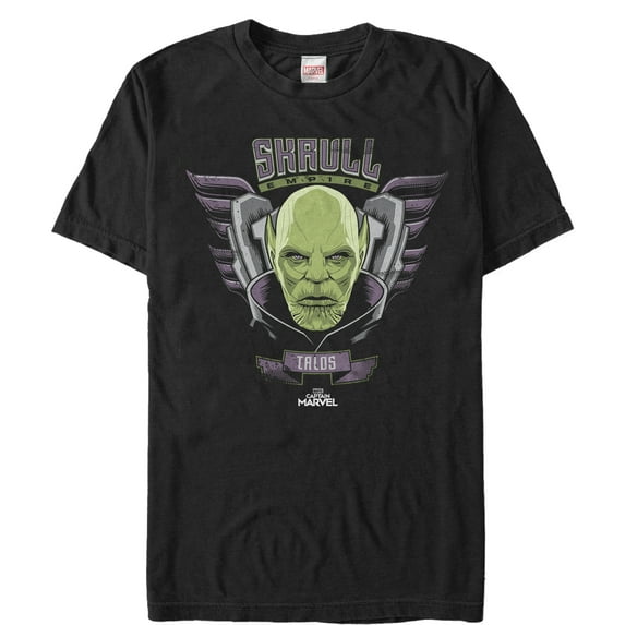 Men's Marvel Captain Marvel Talos Skrull Portrait Graphic Tee Black 5X Large