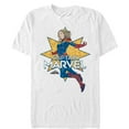 thumbnail image 1 of Men's Marvel Captain Marvel Vintage Star  Graphic Tee White Large, 1 of 4