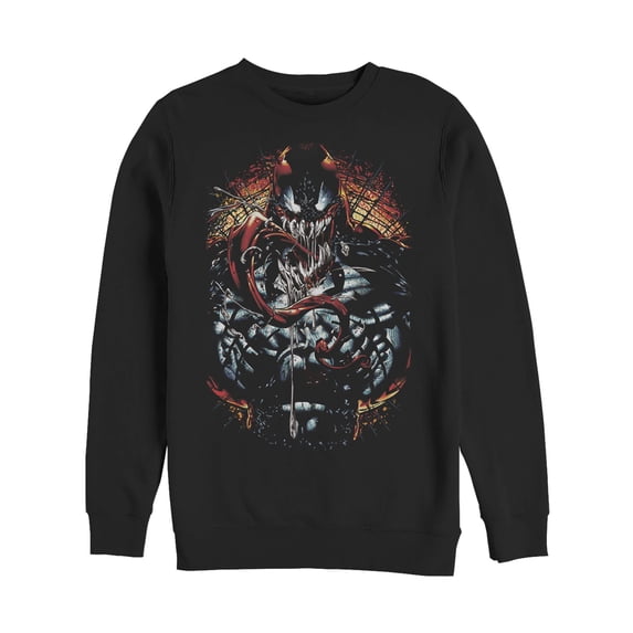 Men's Marvel Carnage Fear Sweatshirt Black 3X Large