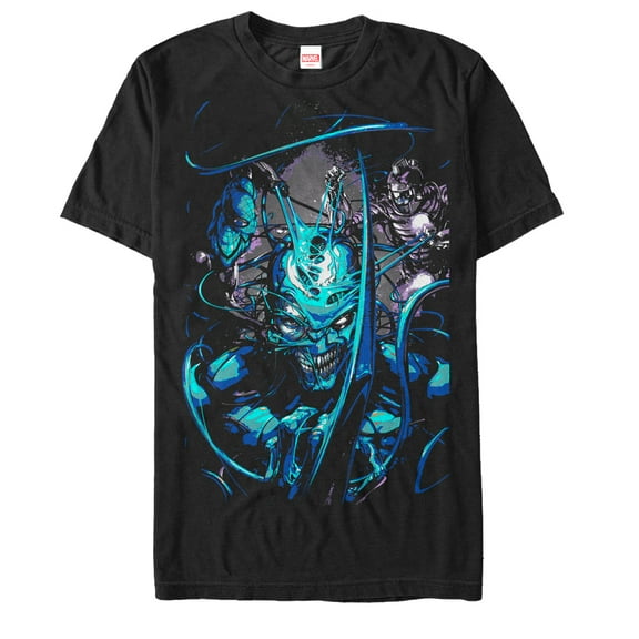 Men's Marvel Carnage Fight  Graphic Tee Black 4X Large