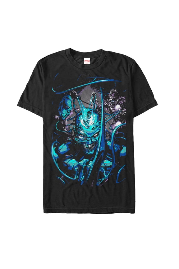 Men's Marvel Carnage Fight Graphic Tee Black X Large