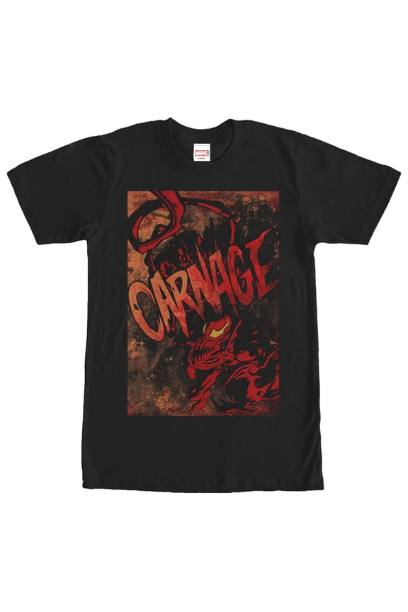 Men's Marvel Carnage Villain Graphic Tee Black 2X Large