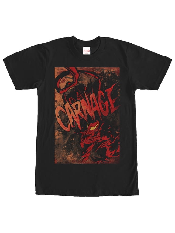 Men's Marvel Carnage Villain Graphic Tee Black X Large