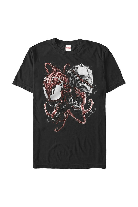 Men's Marvel Carnage and Venom Graphic Tee Black 5X Large