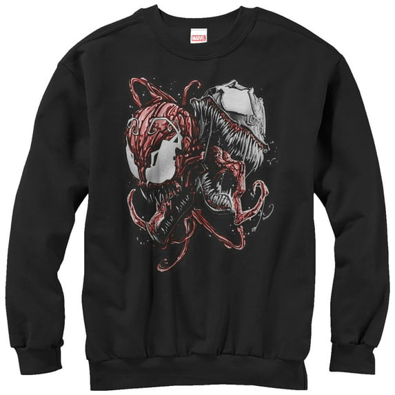 Men's Marvel Carnage and Venom Sweatshirt Black Large