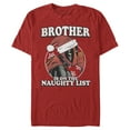 thumbnail image 1 of Men's Marvel Christmas Deadpool Brother on Naughty List  Graphic Tee Red X Large, 1 of 4