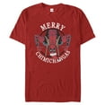 thumbnail image 1 of Men's Marvel Christmas Deadpool Merry Chimichangas  Graphic Tee Red Medium, 1 of 4