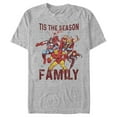 thumbnail image 1 of Men's Marvel Christmas Season for Family Graphic Tee Athletic Heather X Large, 1 of 4