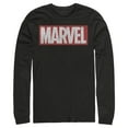 thumbnail image 1 of Men's Marvel Classic Distressed Logo  Long Sleeve Shirt Black Large, 1 of 3