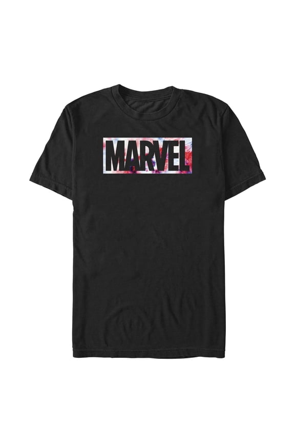Men's Marvel Classic Patriotic Tie-Dye Logo Graphic T-Shirt