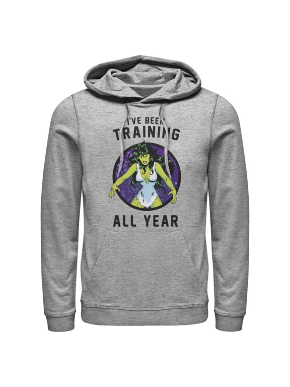 Men's Marvel Classic She-Hulk I've Been Training All Year Pull Over Hoodie