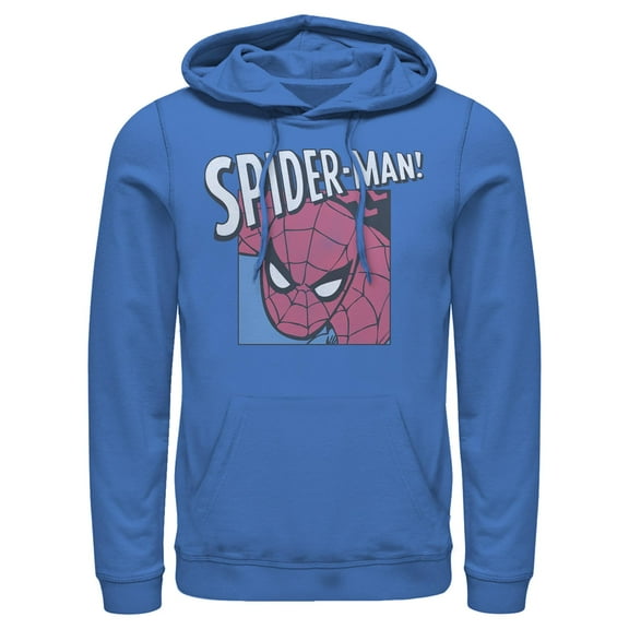 Men's Marvel Classic Spider-Man Square Pull Over Hoodie