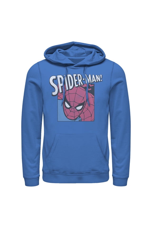 Men's Marvel Classic Spider-Man Square Pull Over Hoodie