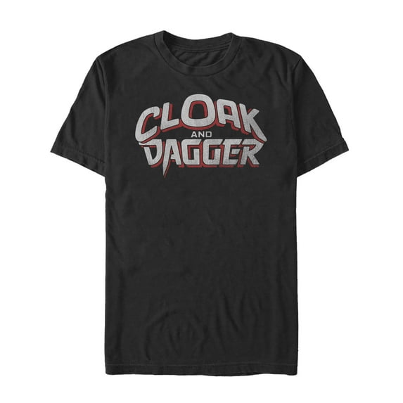 Men's Marvel Cloak and Dagger Logo Graphic Tee Black 5X Large