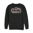 thumbnail image 1 of Men's Marvel Cloak and Dagger Logo Sweatshirt Black 2X Large, 1 of 3