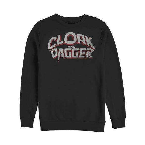 Men's Marvel Cloak and Dagger Logo  Sweatshirt Black 3X Large