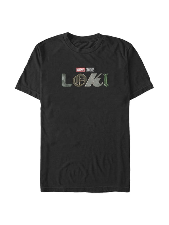 Men's Marvel Color Loki Logo Graphic Tee Black Large