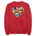 thumbnail image 1 of Men's Marvel Comic Book Heart  Sweatshirt, 1 of 4