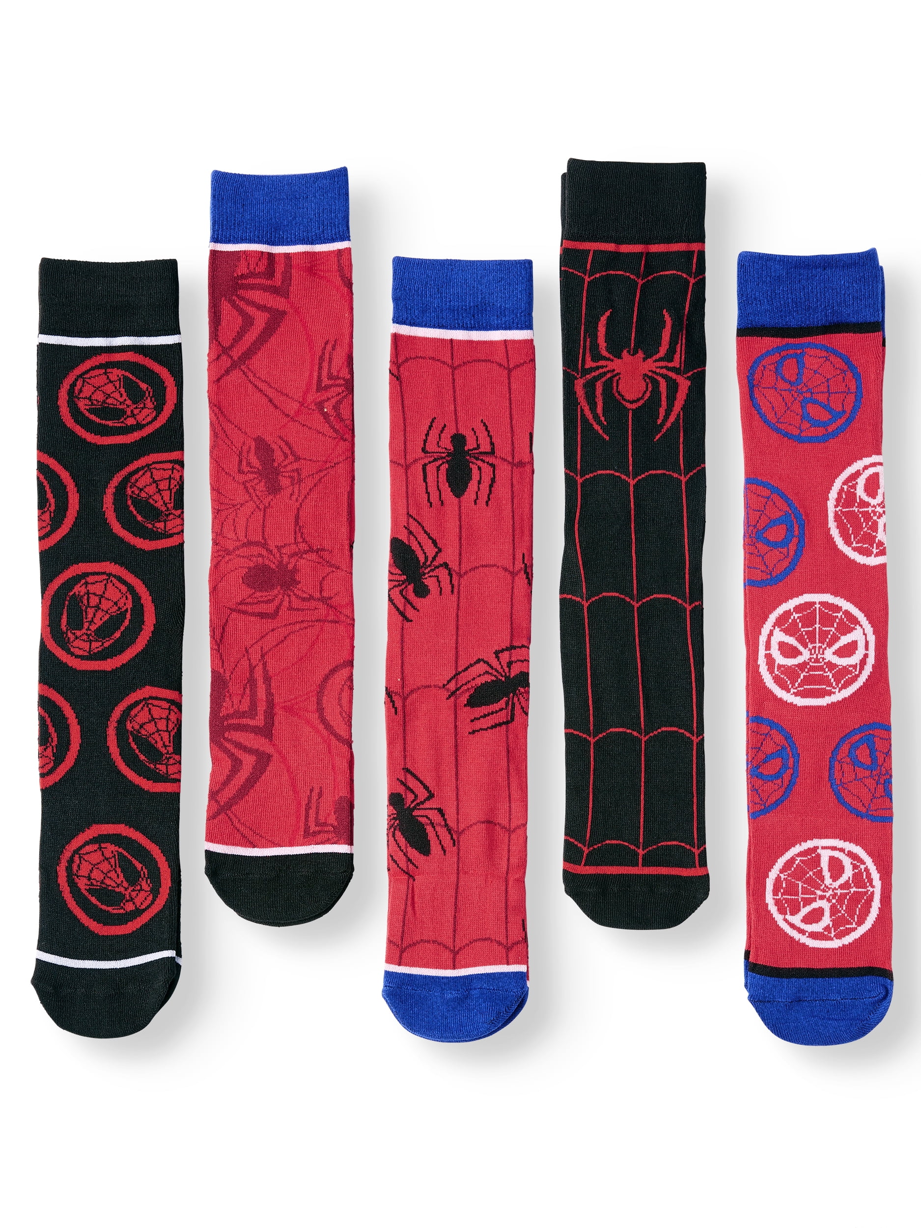 Men's Marvel Comics Spider-Man 5-Pack Socks 