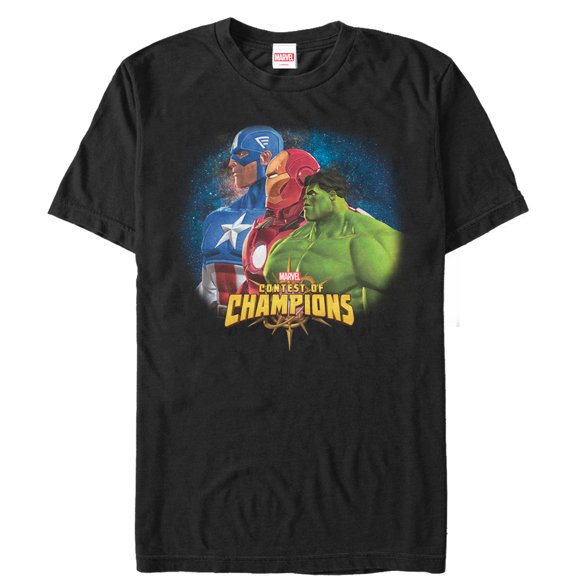 Men's Marvel Contest of Champions Heroes  Graphic Tee Black X Large