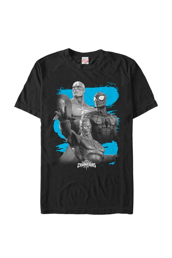 Men's Marvel Contest of Champions Streak Graphic Tee Black Medium
