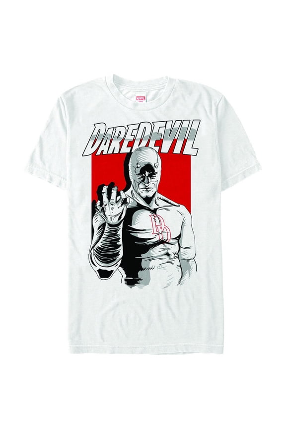 Men's Marvel Daredevil Anguish Graphic Tee White Small