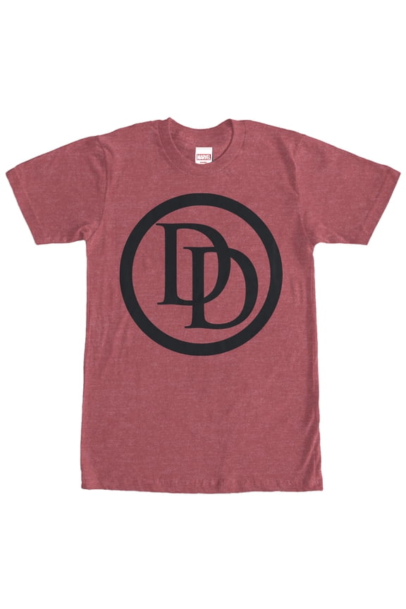 Men's Marvel Daredevil Logo Graphic Tee Red Heather Small