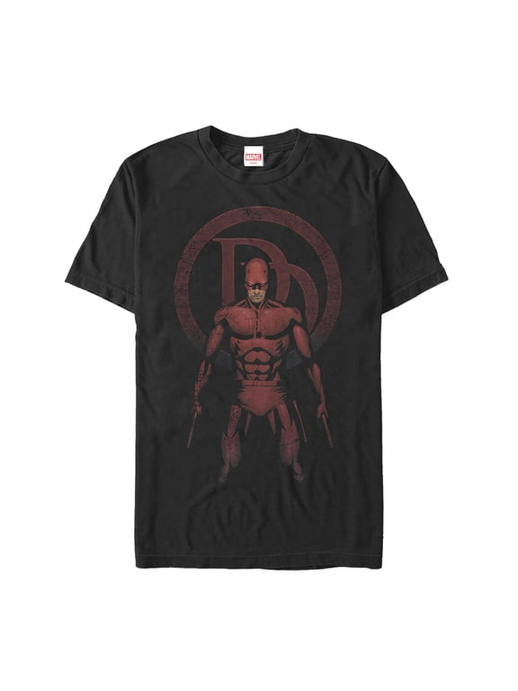 Men's Marvel Daredevil Shadows Graphic Tee Black X Large
