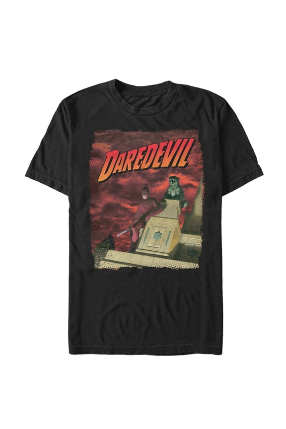 Men's Marvel Daredevil Skyscraper  Graphic Tee Black X Large