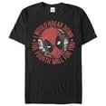 thumbnail image 1 of Men's Marvel Deadpool Break the Fourth Wall for You  Graphic Tee Black 5X Large, 1 of 4