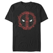 Men's Marvel Deadpool Cartoon Icon Logo Graphic Tee Black Medium