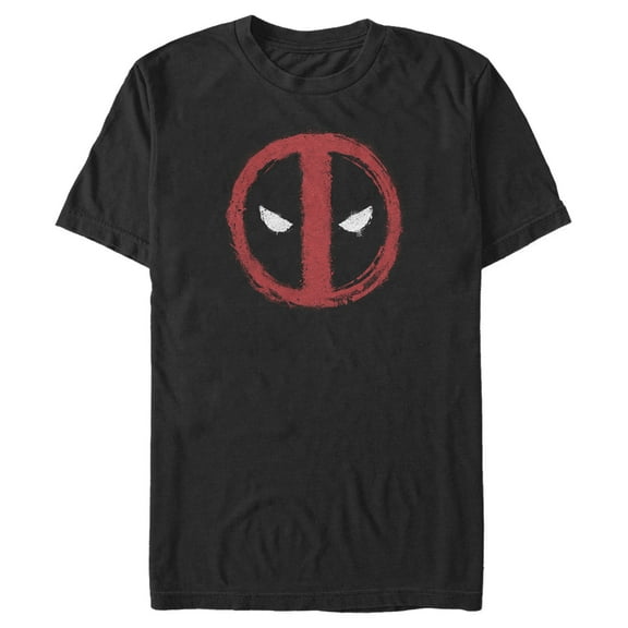 Men's Marvel: Deadpool Chalk Drawing Logo Graphic T-Shirt