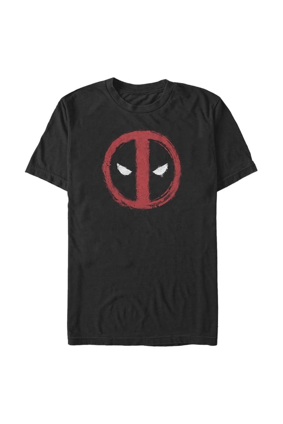 Men's Marvel: Deadpool Chalk Drawing Logo Graphic T-Shirt