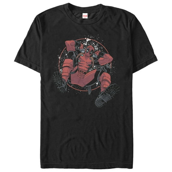 Men's Marvel Deadpool Dance Party Graphic Tee Black X Large