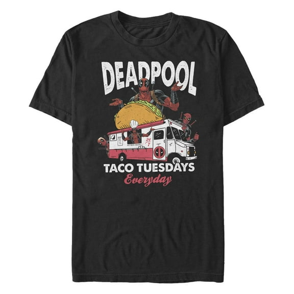 Men's Marvel: Deadpool Deadpool Taco Tuesdays Everyday  Graphic T-Shirt