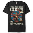 thumbnail image 1 of Men's Marvel Deadpool Excessive Behavior  Graphic Tee Black Large, 1 of 4