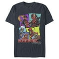 thumbnail image 1 of Men's Marvel Deadpool Family Graphic Tee Navy Blue Heather 3X Large, 1 of 3