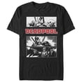 thumbnail image 1 of Men's Marvel Deadpool Grayscale Panels Graphic Tee Black 5X Large, 1 of 4