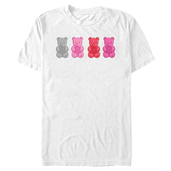 Men's Marvel: Deadpool Gummy Bears Graphic T-Shirt