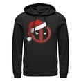 thumbnail image 1 of Men's Marvel Christmas Deadpool Logo Santa Hat Pull Over Hoodie, 1 of 4