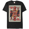 thumbnail image 1 of Men's Marvel Deadpool King of Hearts  Graphic Tee Black Small, 1 of 4