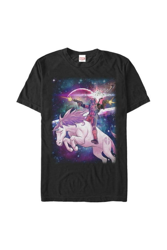 Men's Marvel: Deadpool Legendary Space Unicorn Graphic T-Shirt